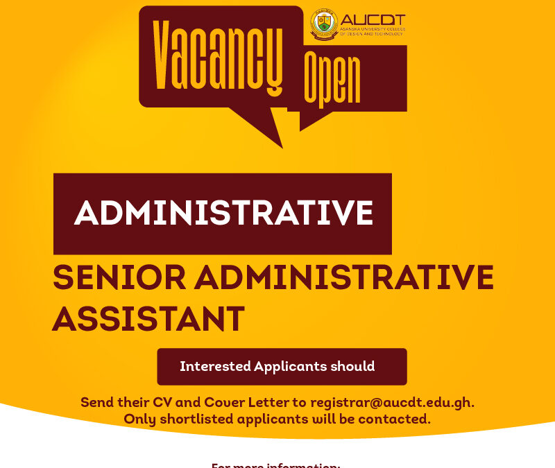 Senior Administrative Assistant Position