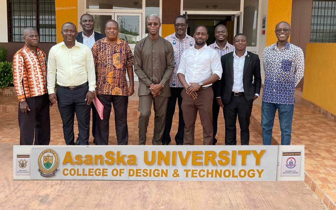 UEW officials in a pose with the management of AUCDT.