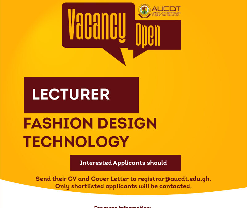 Lecturer in Fashion Design