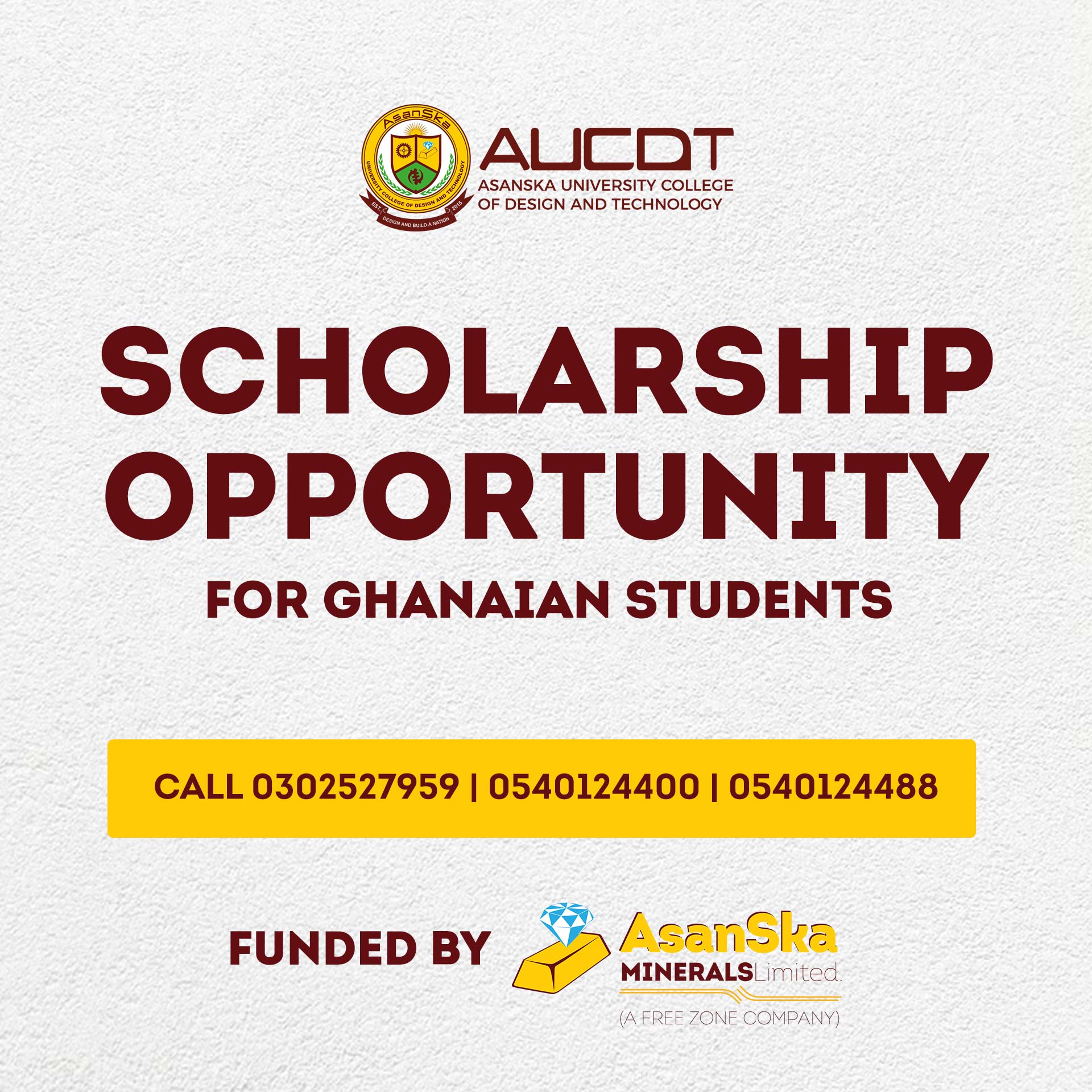 AUCDT Scholarship