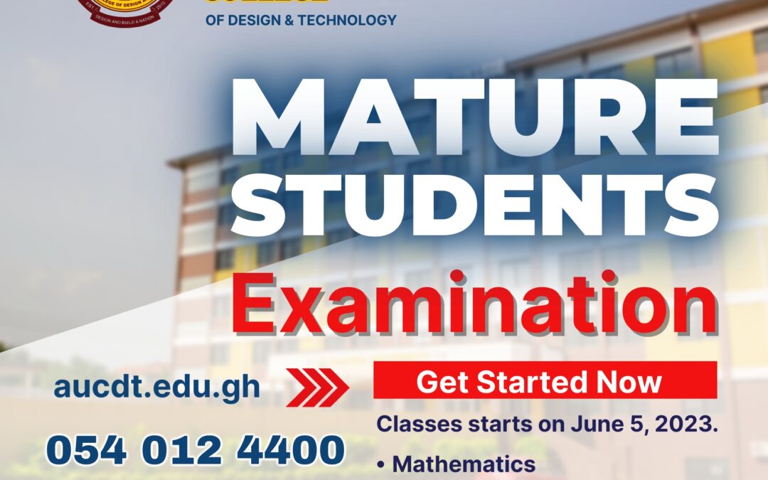 AUCDT Mature Students Examination 2023