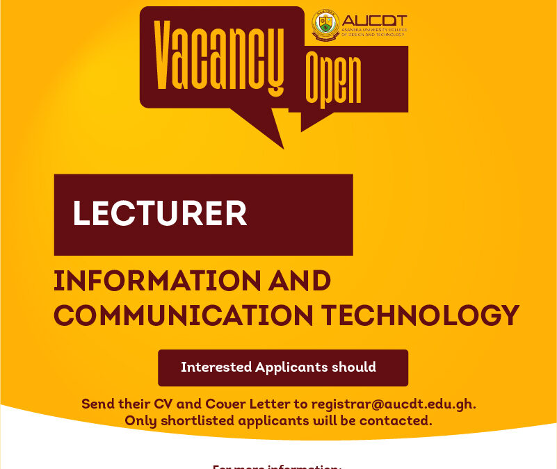 Lecturer – ICT