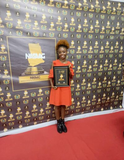 Akosua Sasu at the Awards Ceremony