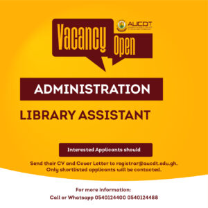 AsanSka University College of Design and Technology is seeking a dedicated and detail-oriented Library Assistant to support the effective operation of its academic library.